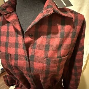 Fashion Nova Flannel Shirt dress